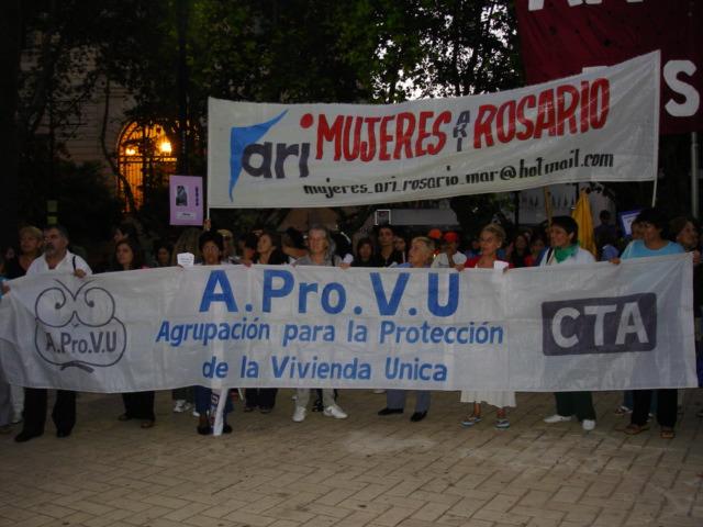 Mujeres ARI Rosario, A.Pro.VU, CTA.