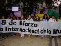 Llegando a la Plaza cantando